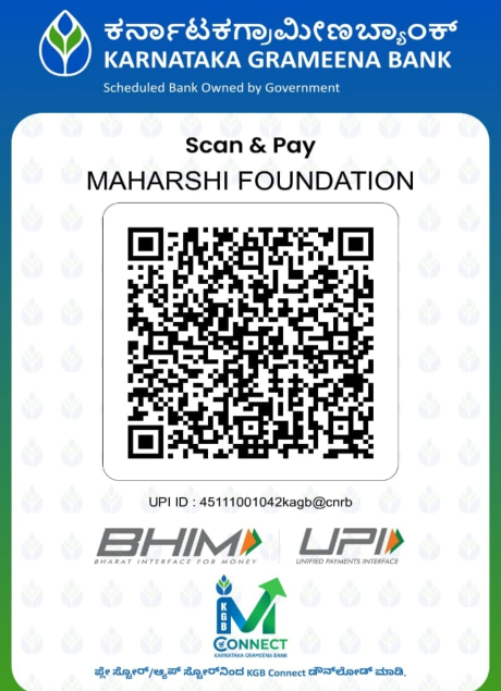 Maharshi Foundation Donation QR Code